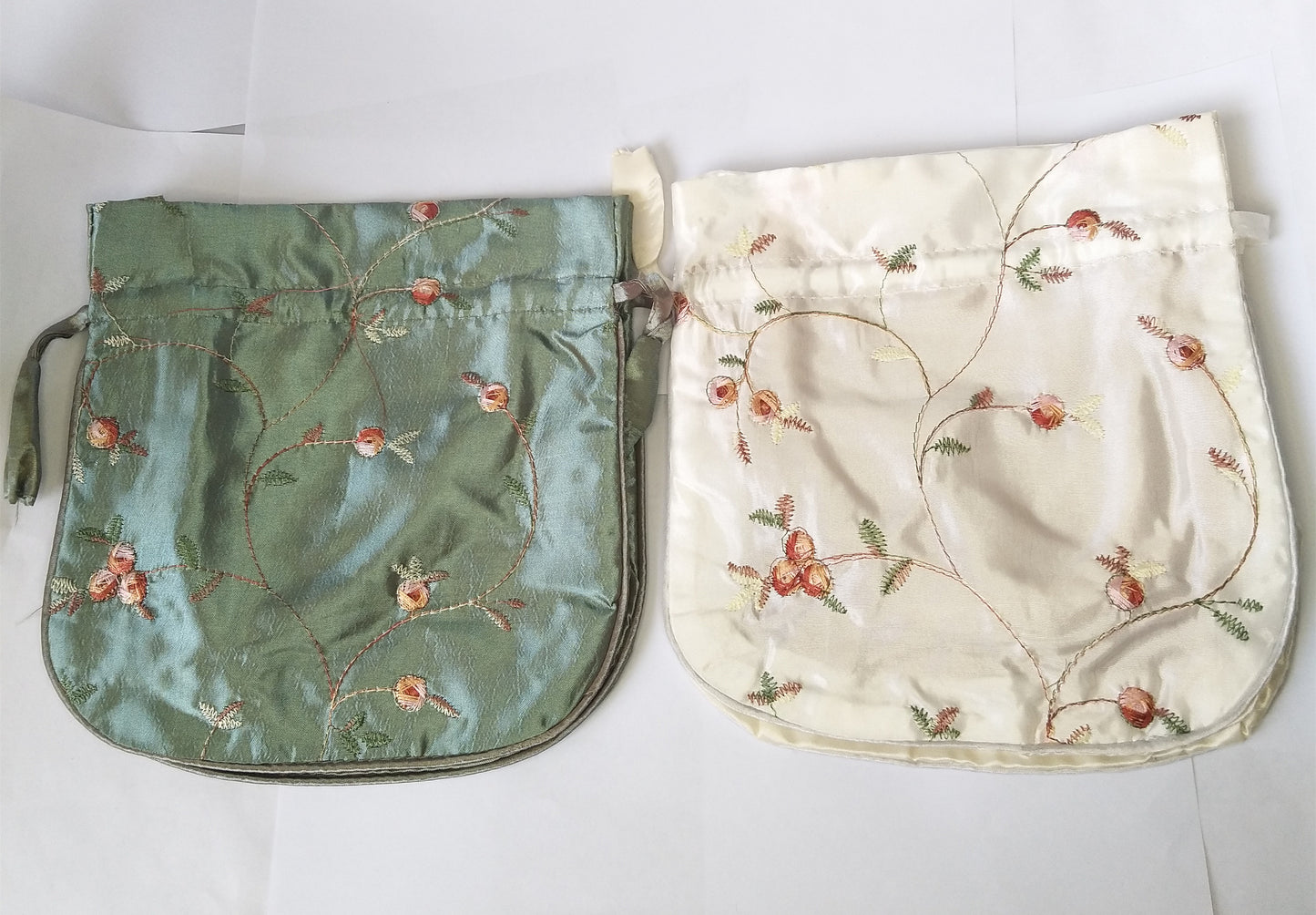 8x8" Colorful Chinese Silk Pouches Pocket Money Coins HandBags Drawstring Grab Bag lot Traditional Packaging Bags for Jewelry Gifts