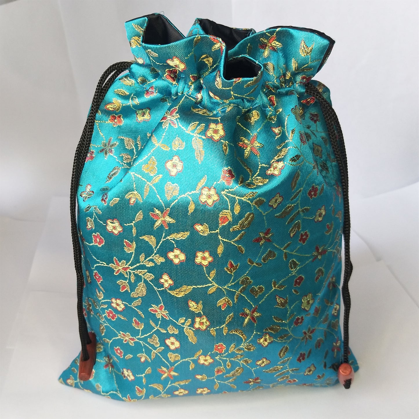 8x10" Colorful Chinese Silk Pouches Pocket Money Coins Bags Drawstring Grab Bag lot Traditional Packaging Bags for Jewelry Gifts