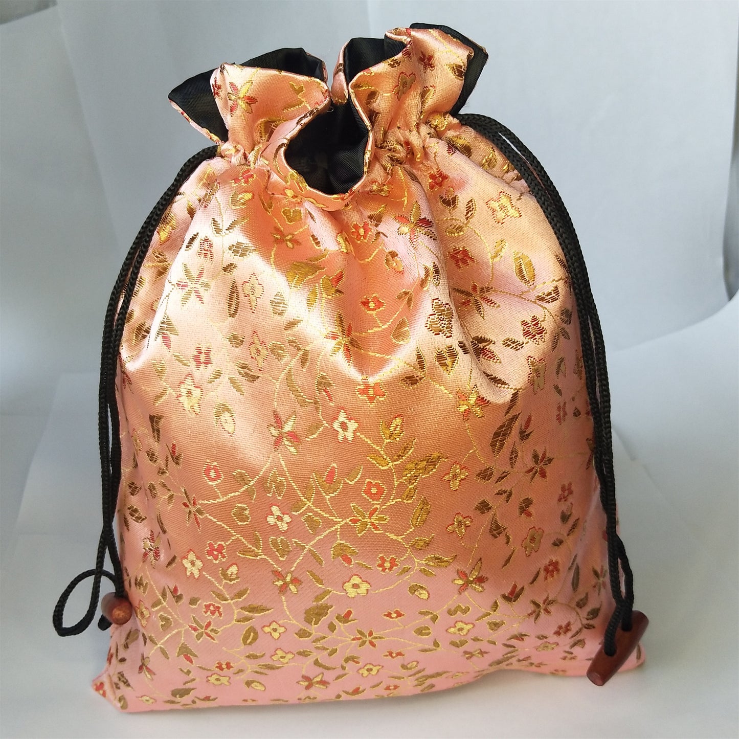 8x10" Colorful Chinese Silk Pouches Pocket Money Coins Bags Drawstring Grab Bag lot Traditional Packaging Bags for Jewelry Gifts