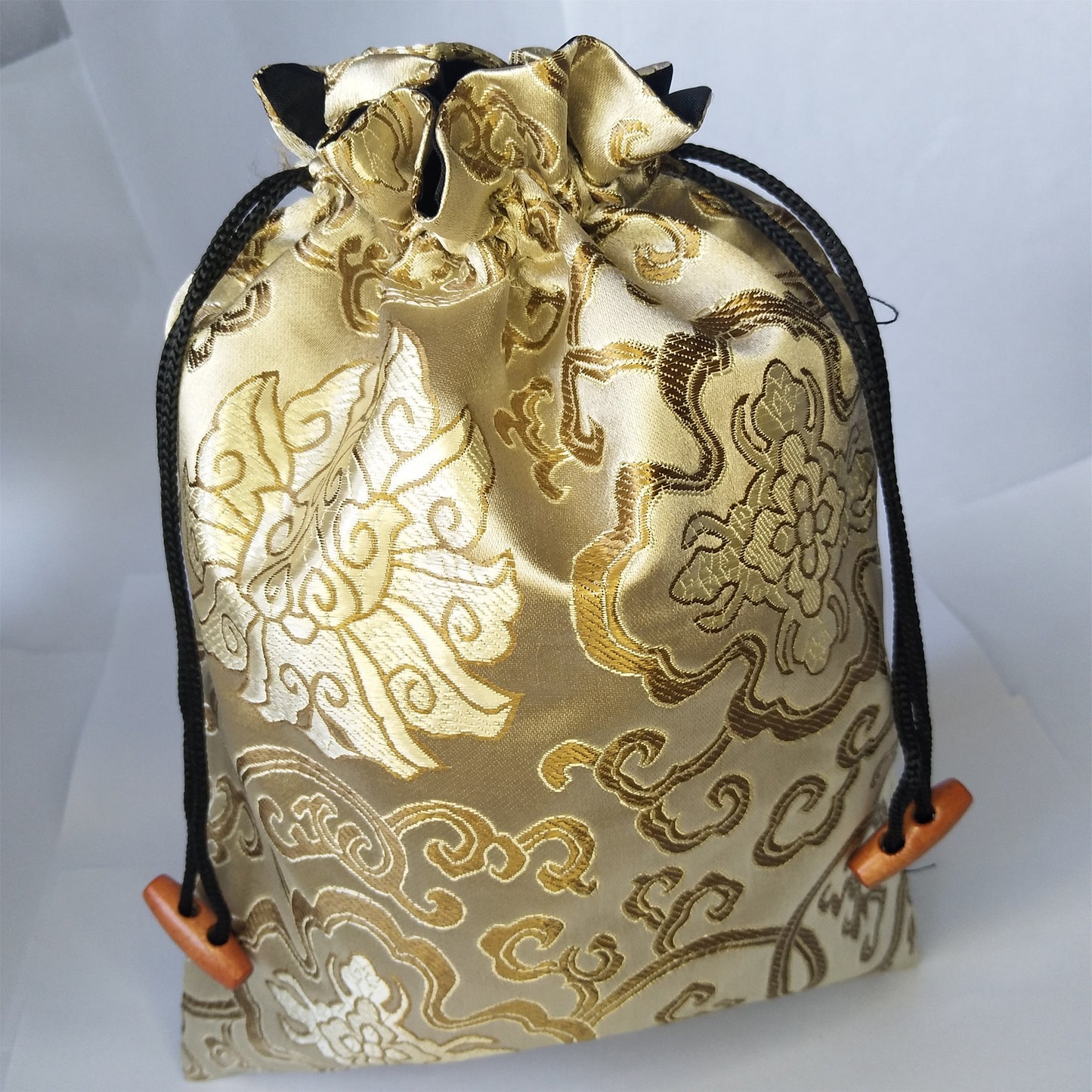 8x10" Colorful Chinese Silk Pouches Pocket Money Coins Bags Drawstring Grab Bag lot Traditional Packaging Bags for Jewelry Gifts