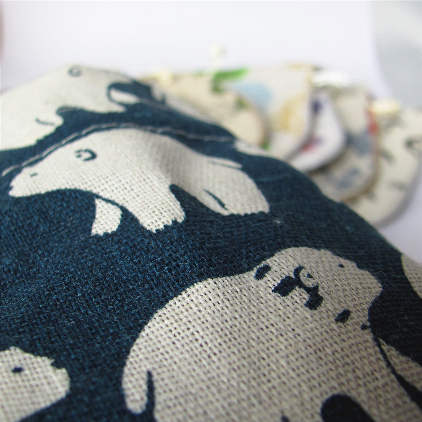 4x6" Colorful Sea Wave Silk Rosary Bag Pouch Lint Lining Coin Wallet Drawstring Grab Amulet Bag Traditional Jewelry Gift Packaging