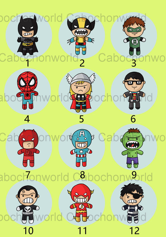 Cartoon Comic Charactor Cabochon Collection CW0028