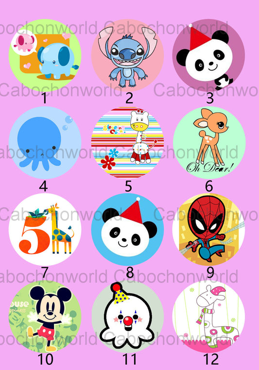 Cute Cartoon Charactor Cabochon Collection CW0030