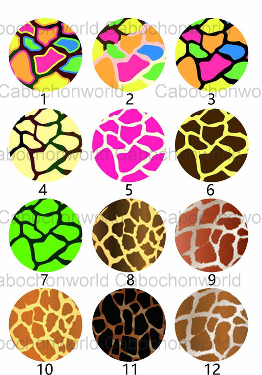 Leopard Print Pattern Cabochon Collection CW0048