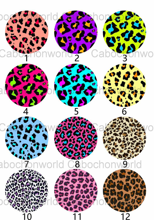 Leopard Print Pattern Cabochon Collection CW0049