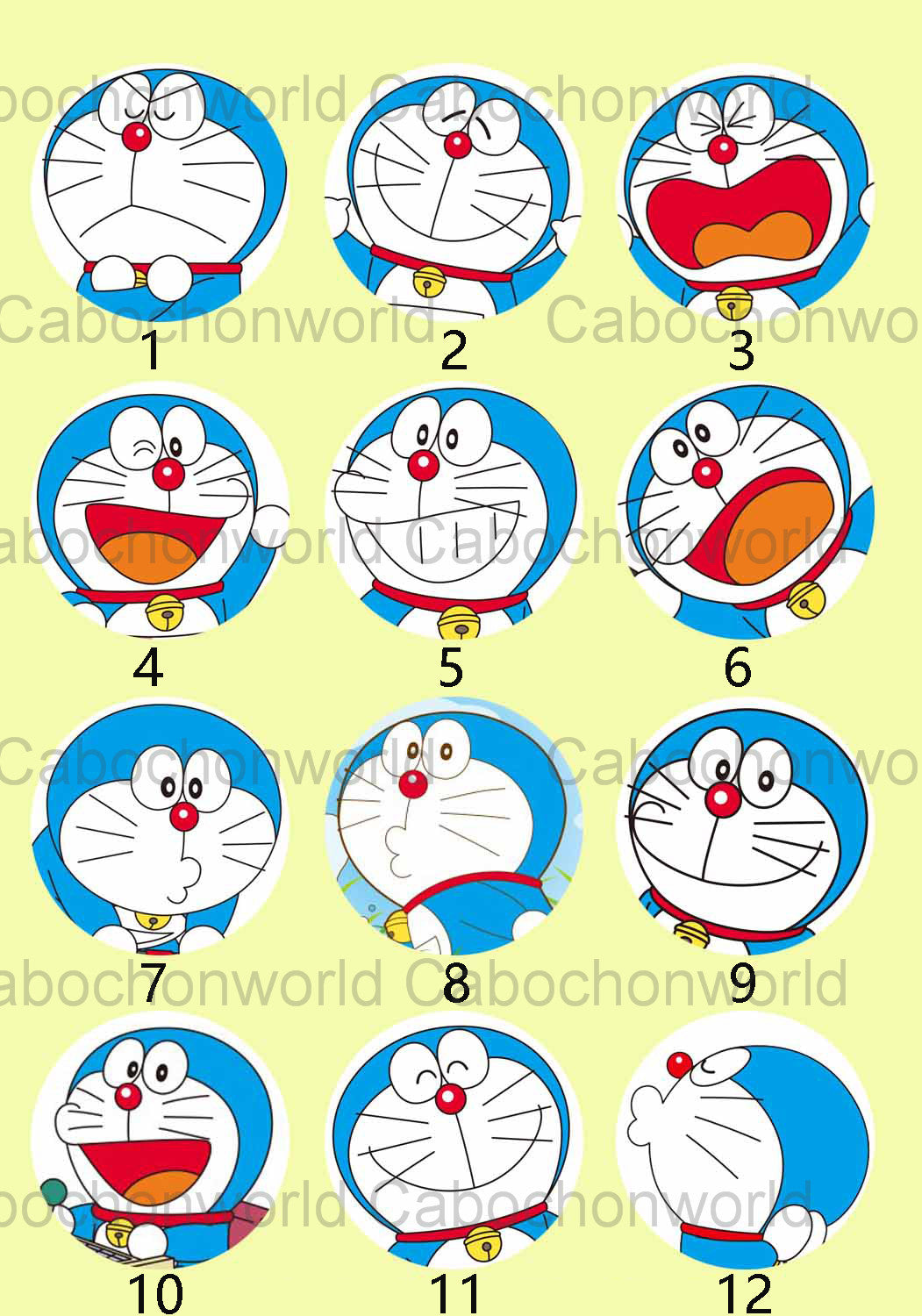 Belle collection de cabochons Doraemon CW0104