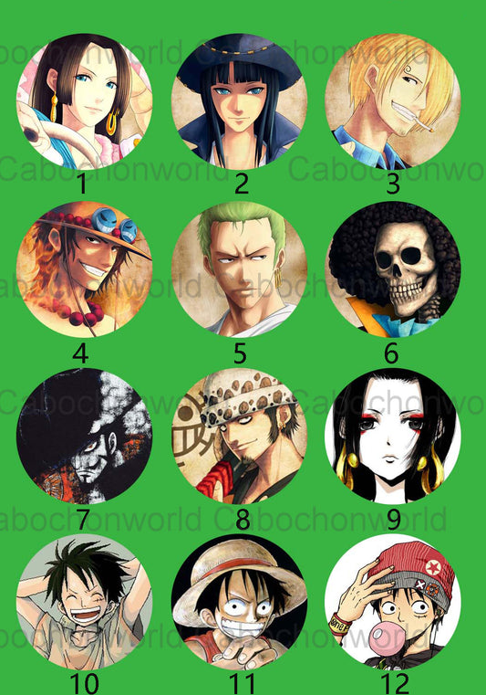 Collection de cabochons de bande dessinée NARUTO CW0159
