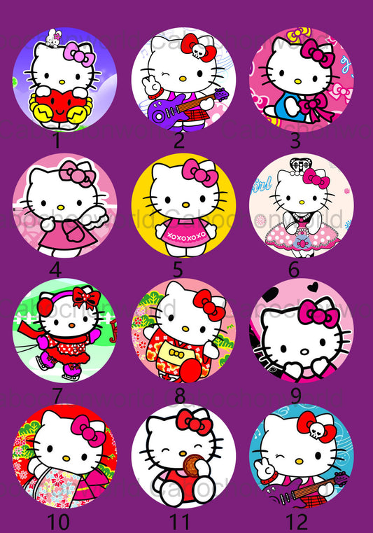 Collection de cabochons de dessin animé HK CW0211