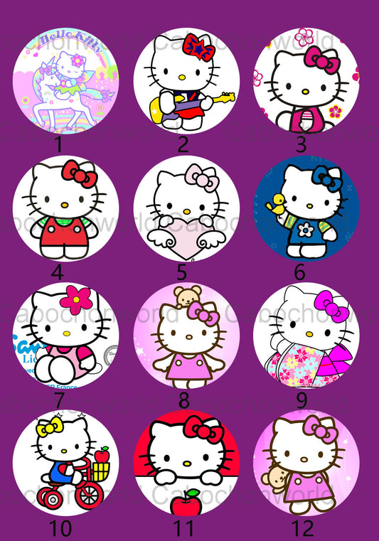 Collection de cabochons de dessin animé HK CW0213