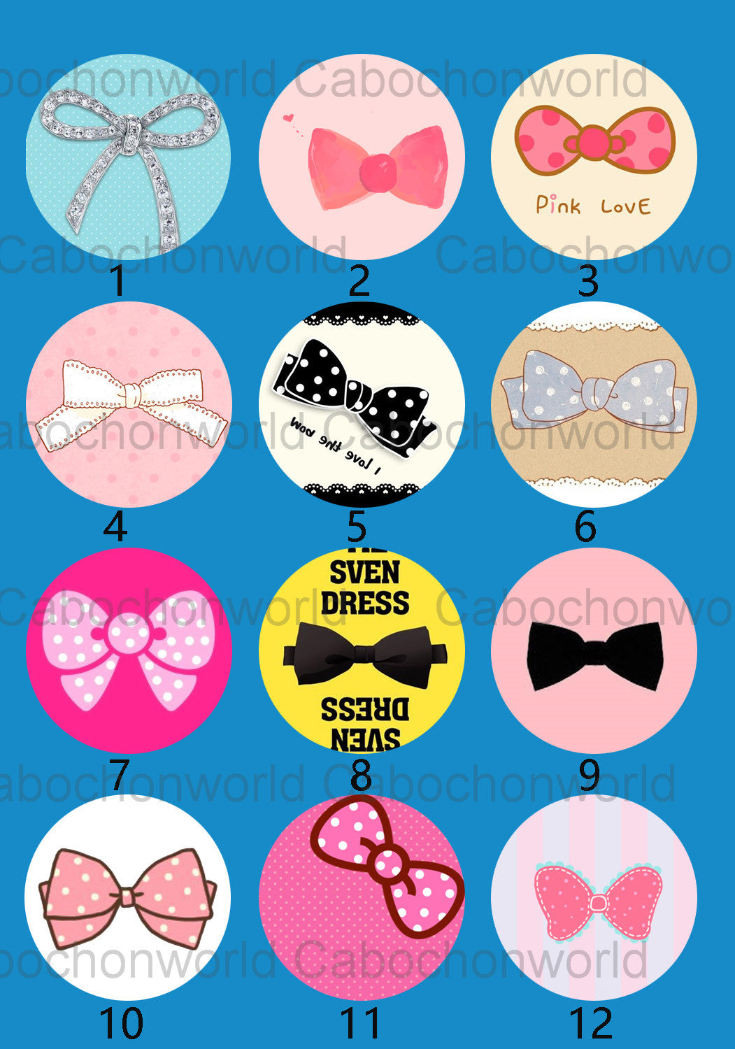 Bowknot Cabochon Collection CW0349