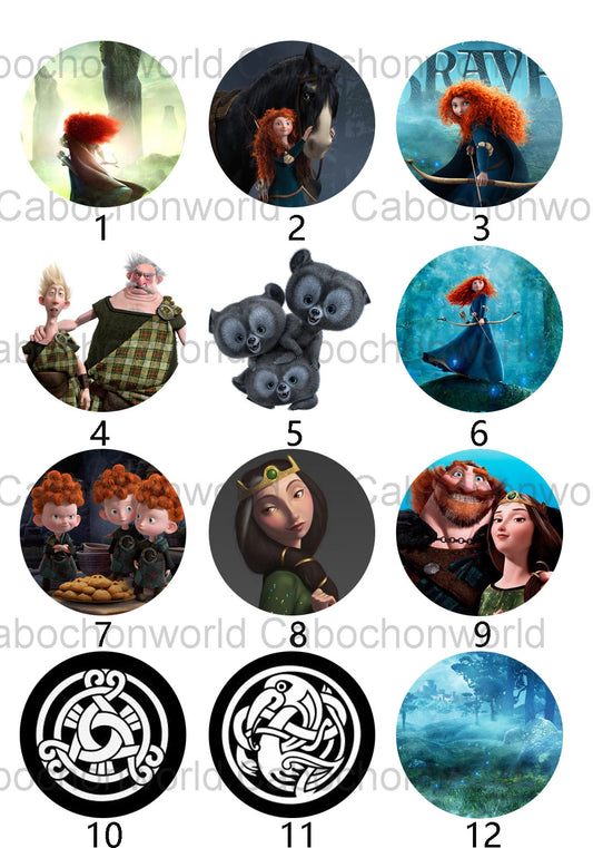 Collection de cabochons courageux CW0351