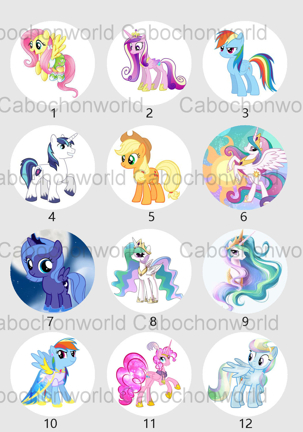 Collection Mon Petit Poney Cabochon CW0680