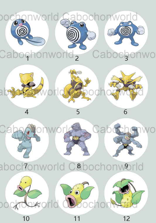 Collection de cabochons Pokémon CW0700