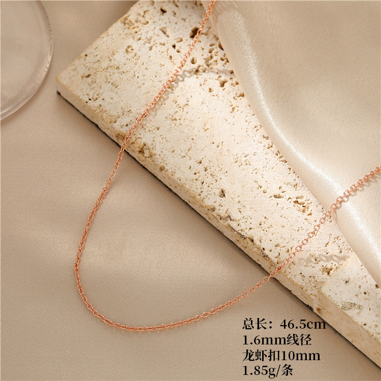 Collier à 2 chaînes câblées 14K GF ras du cou avec rallonge