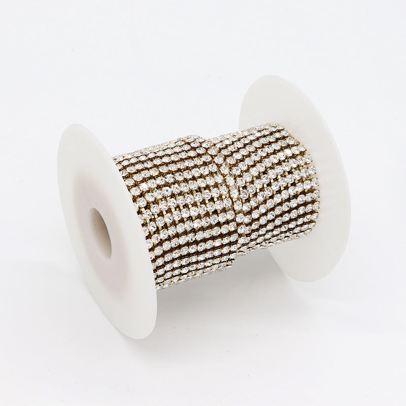 Chaîne à griffes en strass de 2 mètres 14K GF