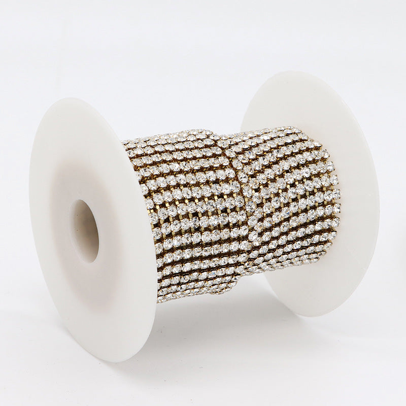 Chaîne à griffes en strass de 2 mètres 14K GF