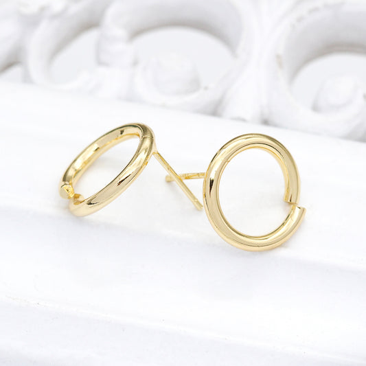 20 boucles d'oreilles à tige en cercle ouvert 14K GF