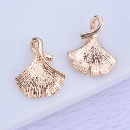 20 pendentif à breloque feuille de Ginkgo 14K GF