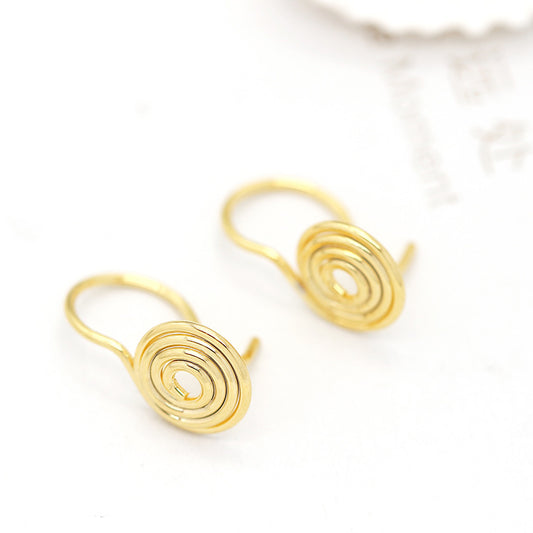 4 clips d’oreille en spirale sans piercing boucle d’oreille 14K GF boucle d’oreille demi-percée perle vierge