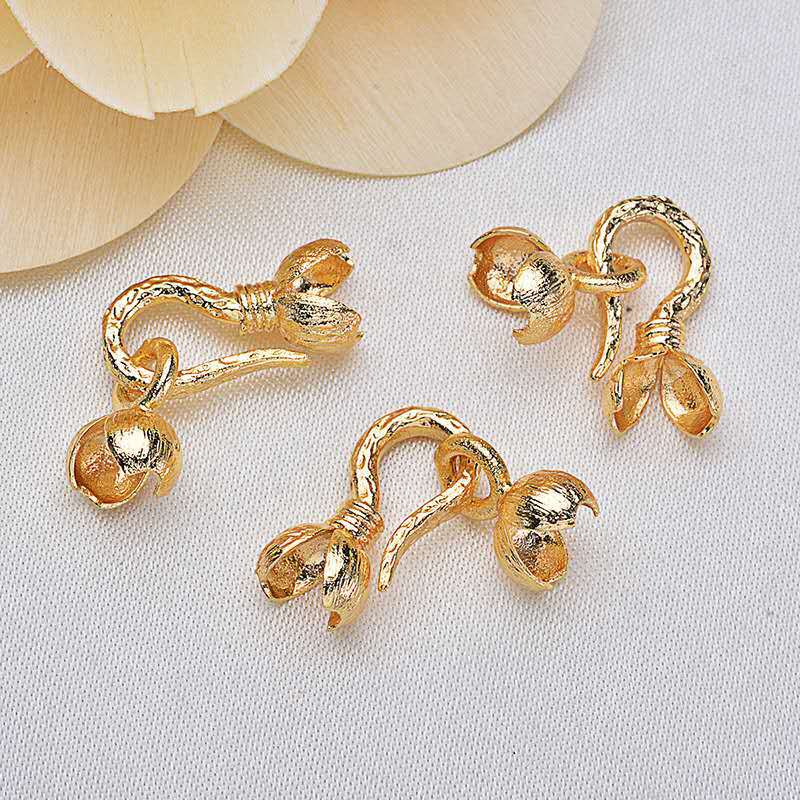 20 florale S-Verschlüsse 14K GF Hakenschnallenverschlüsse Verbinder