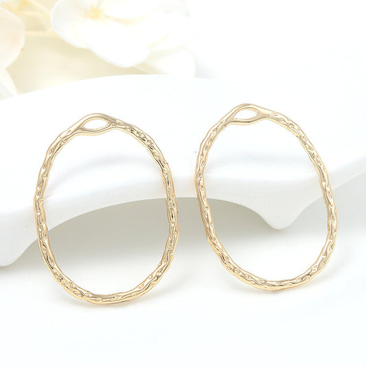 5 pendentif à breloque cercle ovale fondant 14K GF