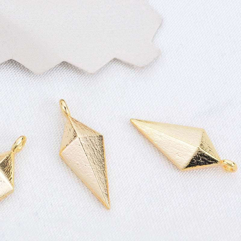 Pendentif à breloque pointe de flèche en diamant givré 20 14K GF