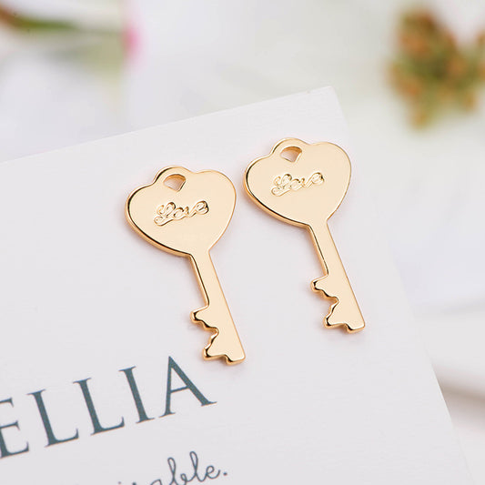 10 pendentif de charme de petite clé 14K GF