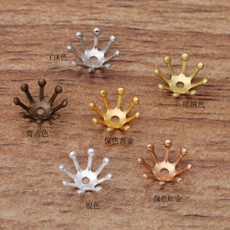 200 Filigree Floral Bead Cap Cup 18KGP