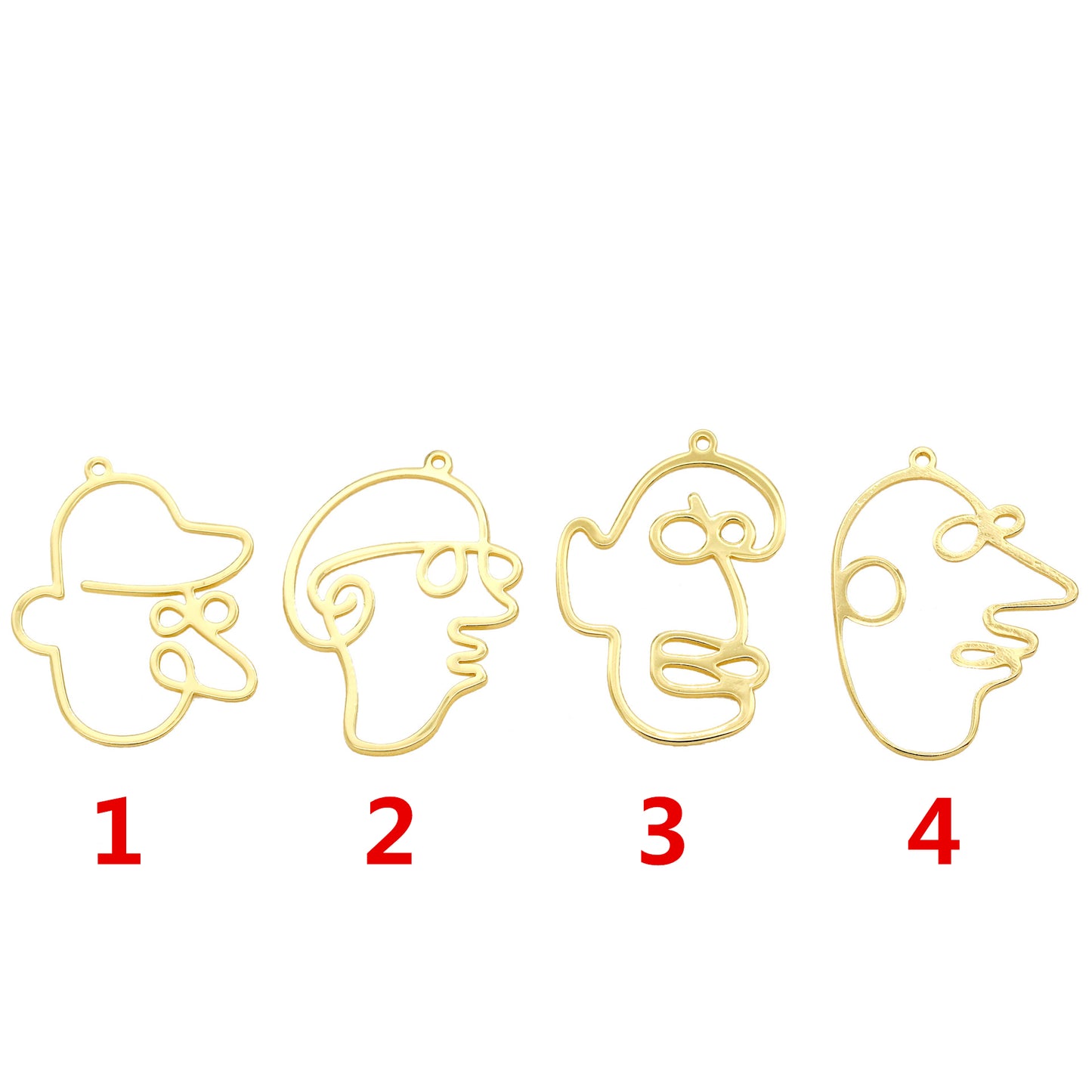 10 pendentif à breloque cercle portrait 14K GF