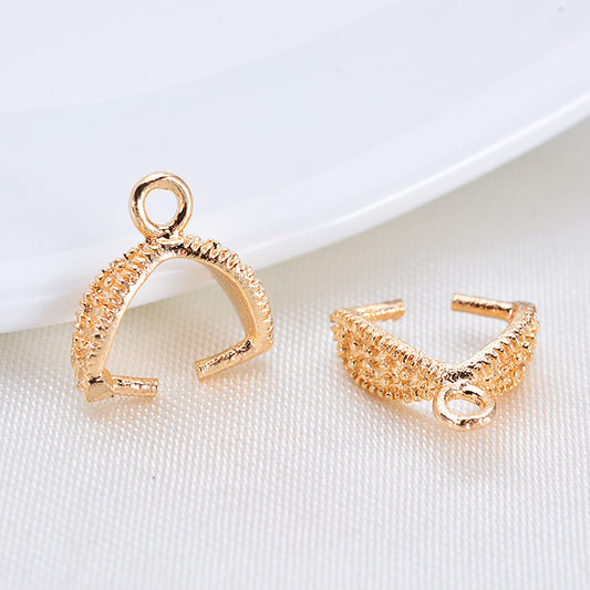 50 Ice Pick Pinch Bails 14K GF Anhänger Top Verschlüsse Verbinder