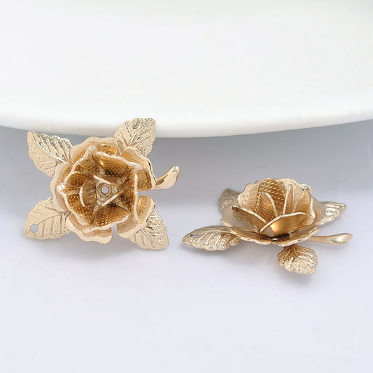 20 capuchons de perles florales, tasse 14K GF, entretoise de perles de charme