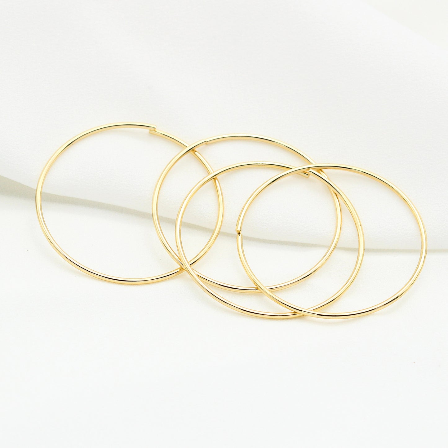 Connecteur d'anneaux GF 14K, 20 anneaux de saut à cercle ouvert