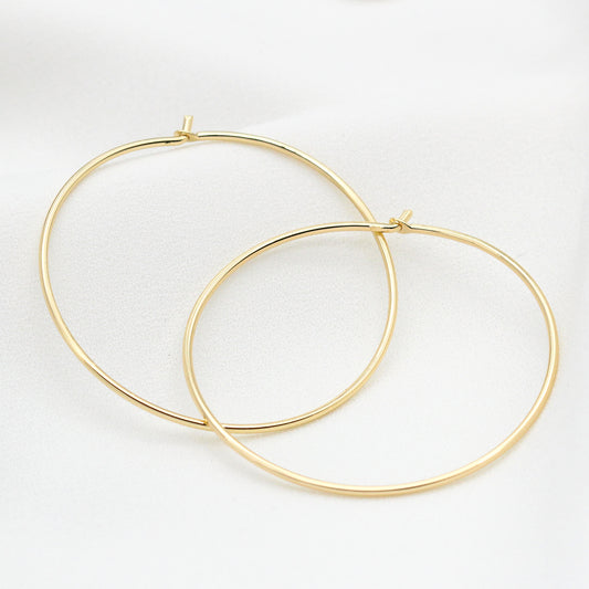 20 breloques circulaires ouvrantes rondes unies 14K GF
