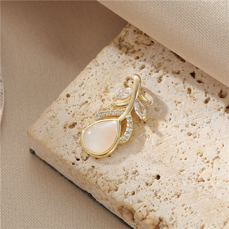 2 pendentif de charme de vélo de dauphin de plume de paon orné de strass 14K GF