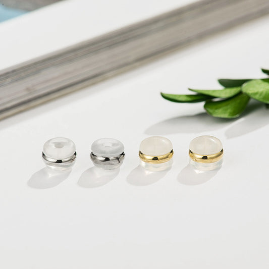 20 runde Ohrstecker mit 14K GF Equator Ohrring-Rückenstopper