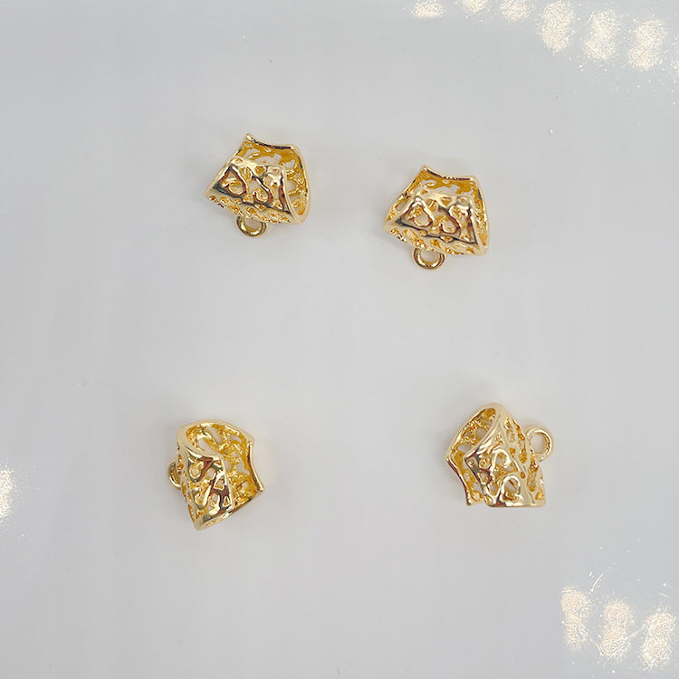 10 Hollow Pipe Charm Pendant 14K GF