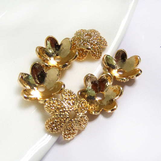 20 capuchons de perles florales, tasse 14K GF, entretoise de perles de charme