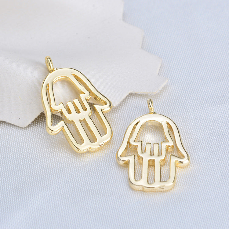 20 pendentif à breloque Hamsa 14K GF