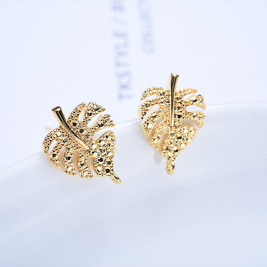Boucles d'oreilles à 20 feuilles avec boucle 14K GF