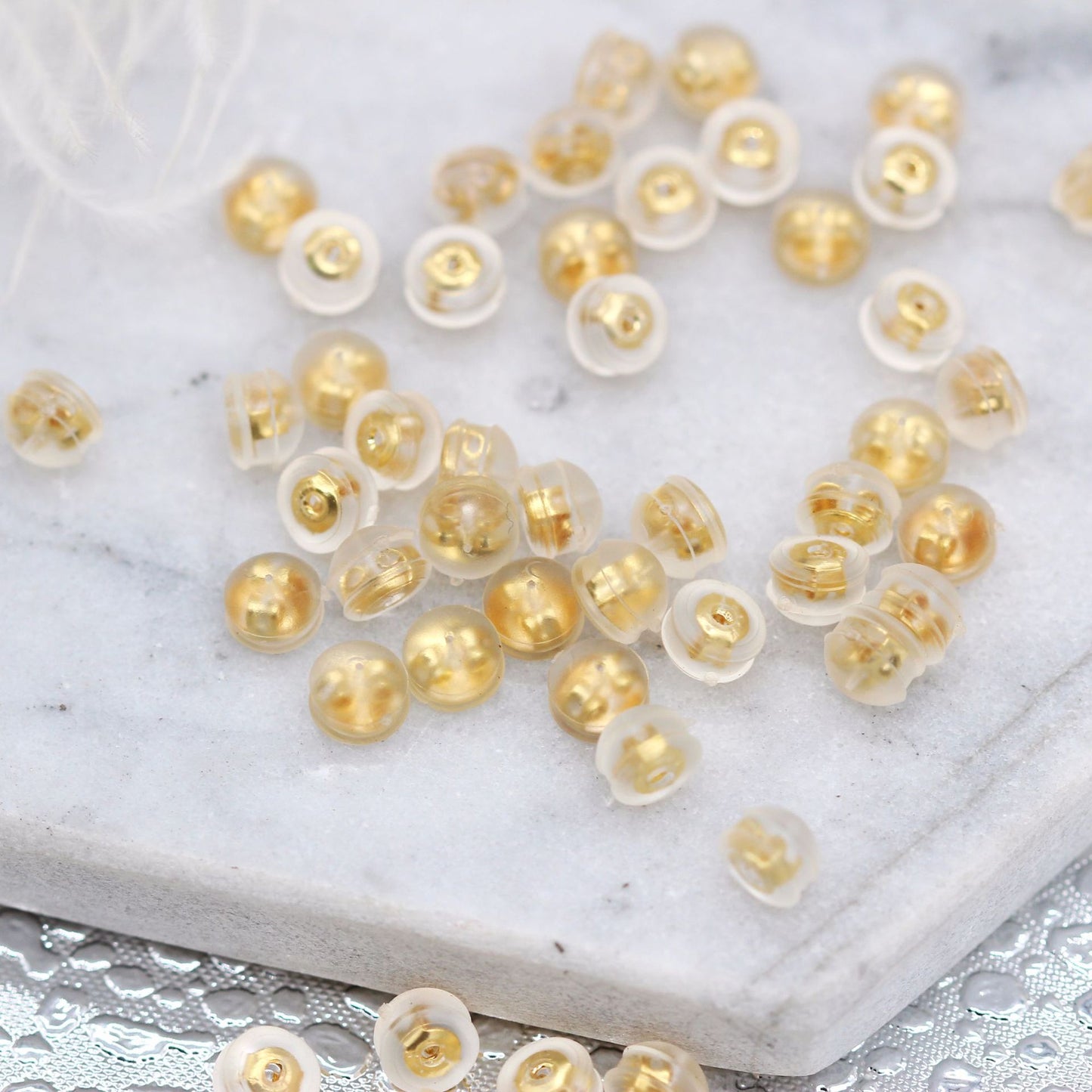 100 Dome Post 14K GF Earring Back Stopper