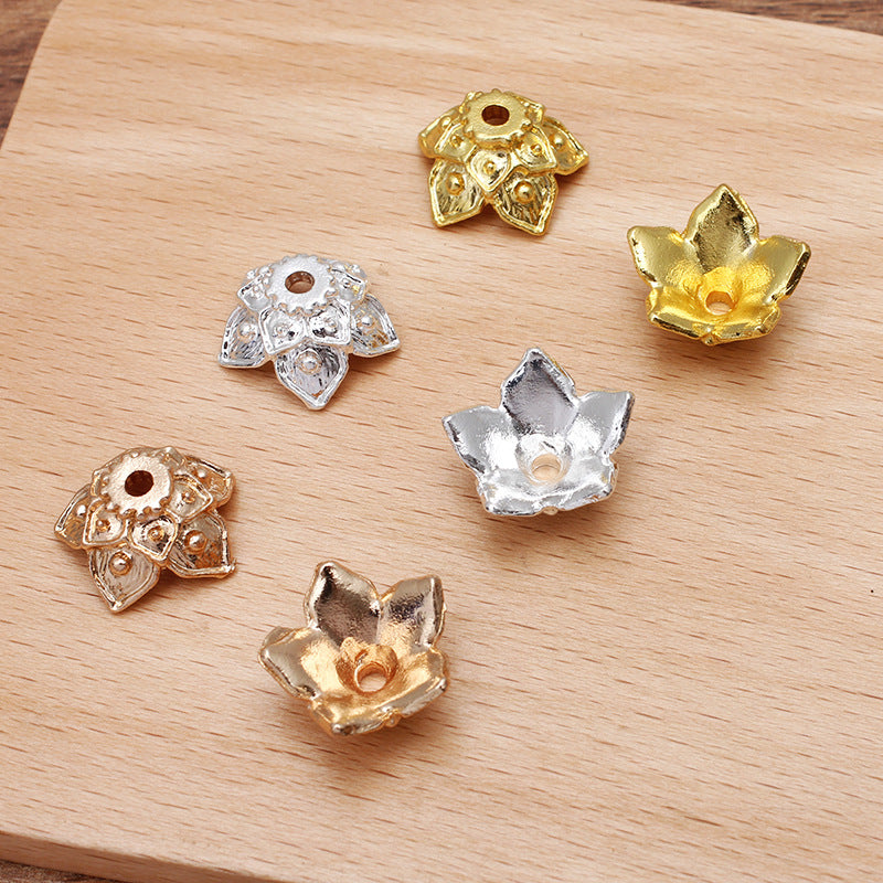 50 Perlenkappenbecher mit Blumenmuster, 18 kg