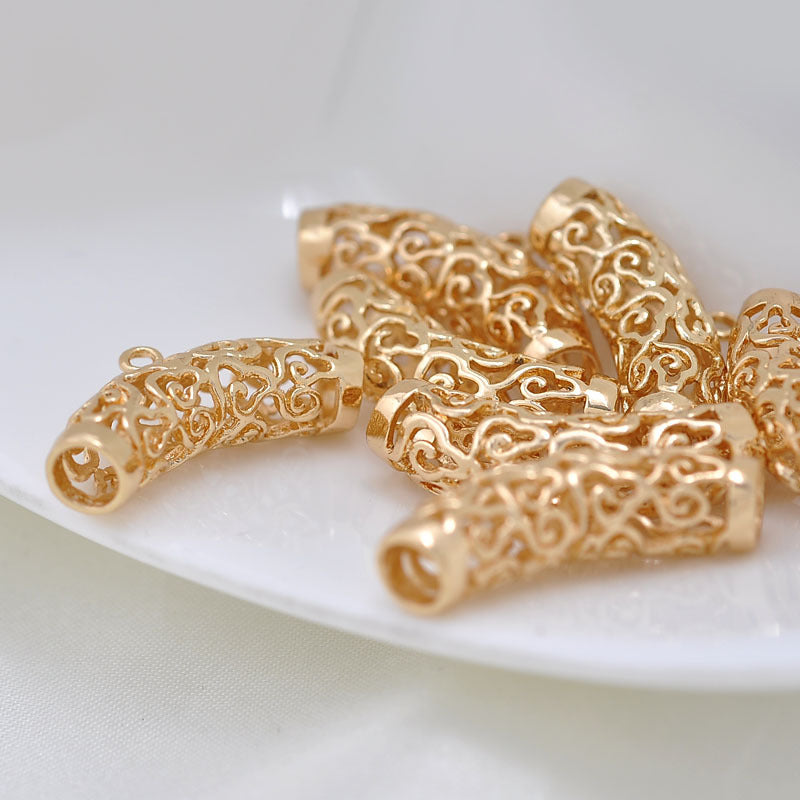 20 pendentif à breloque tuyau nuage creux 14K GF