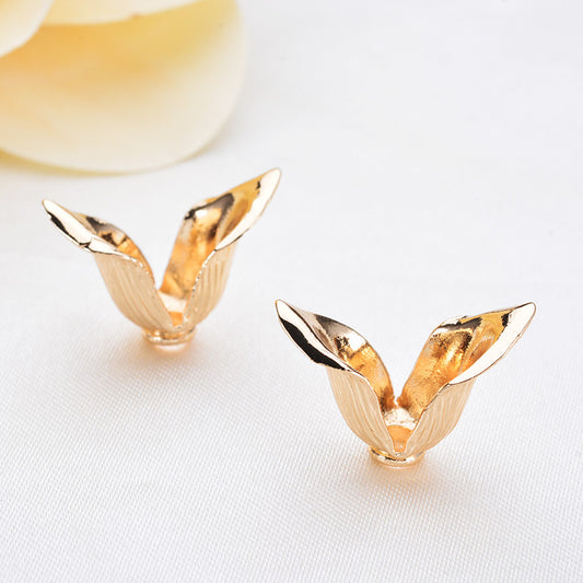 20 capuchons de perles florales, tasse 14K GF, entretoise de perles de charme