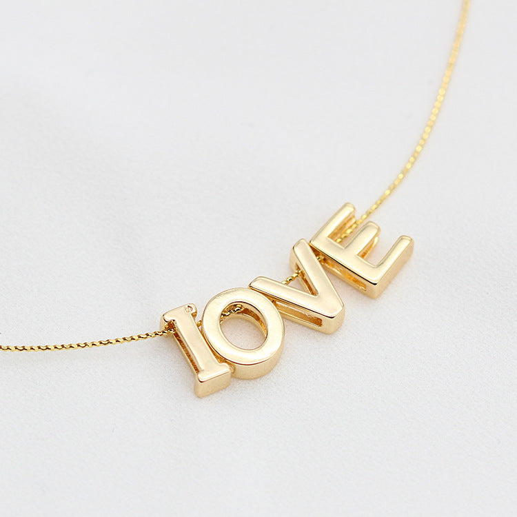 10 trous larges Alphabet plat perle ceinture charme 14K GF perles entretoise