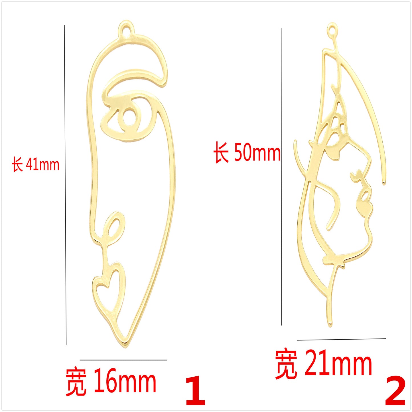 10 pendentif à breloque cercle portrait 14K GF