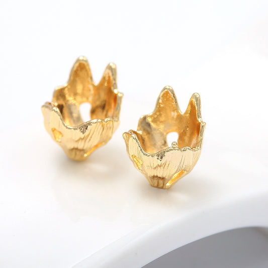 10 capuchons de perles florales, tasse 14K GF, entretoise de perles de charme