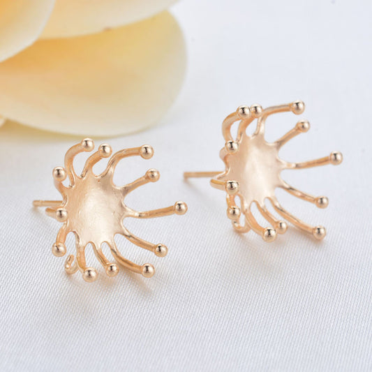 20 boucles d'oreilles florales 14K GF Earing