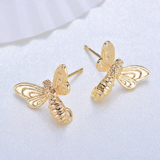 20 boucles d'oreilles à tige d'abeille avec boucle d'oreille 14K GF