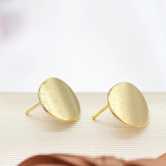20 boucles d'oreilles rondes incurvées givrées avec boucle d'oreille 14K GF