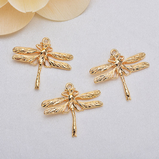 20 Pendentif à breloque libellule 14K GF